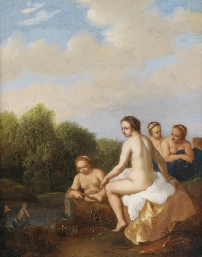 Bathing Nymphs by Cornelis van Poelenburgh or Poelenburch